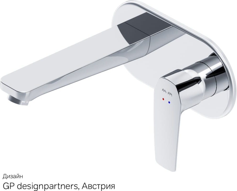 Смеситель скрытого монтажа для умывальника AM.PM Gem F90A72200 хром Смеситель скрытого монтажа для умывальника AM.PM Gem F90A72200 хром