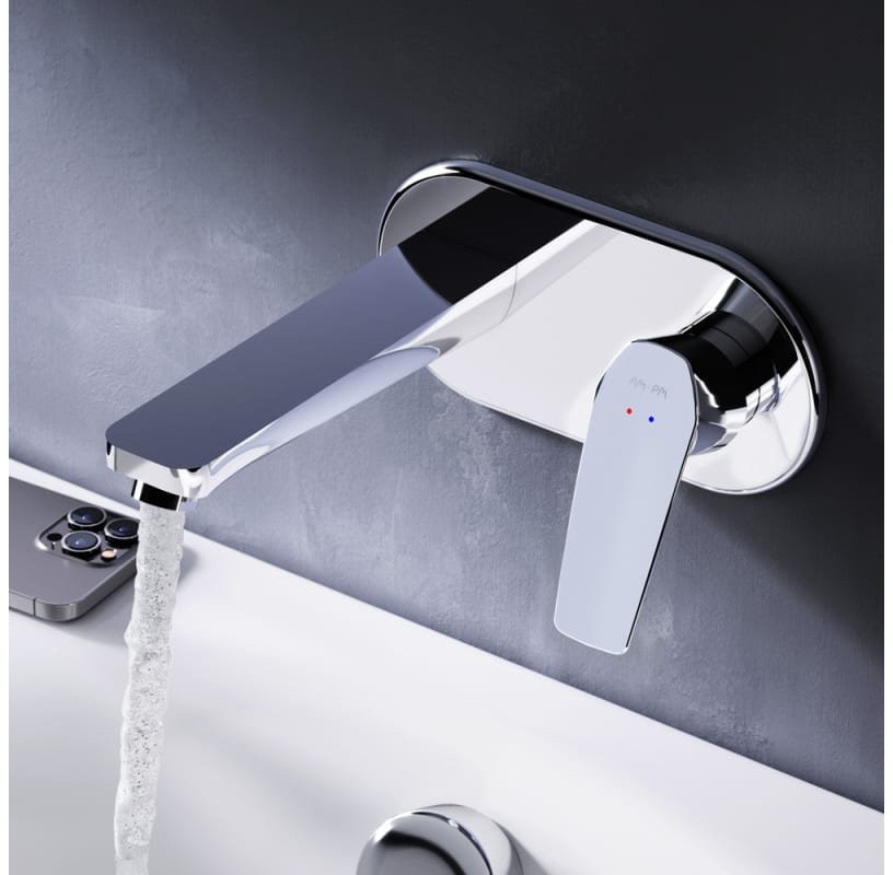 Смеситель скрытого монтажа для умывальника AM.PM Gem F90A72200 хром Смеситель скрытого монтажа для умывальника AM.PM Gem F90A72200 хром