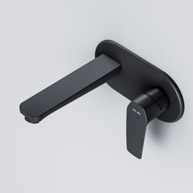 Смеситель скрытого монтажа для умывальника AM.PM Gem F90A72222 черный матовый Смеситель скрытого монтажа для умывальника AM.PM Gem F90A72222 черный матовый