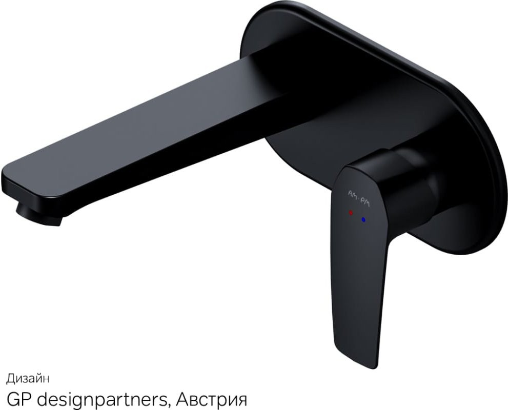 Смеситель скрытого монтажа для умывальника AM.PM Gem F90A72222 черный матовый Смеситель скрытого монтажа для умывальника AM.PM Gem F90A72222 черный матовый