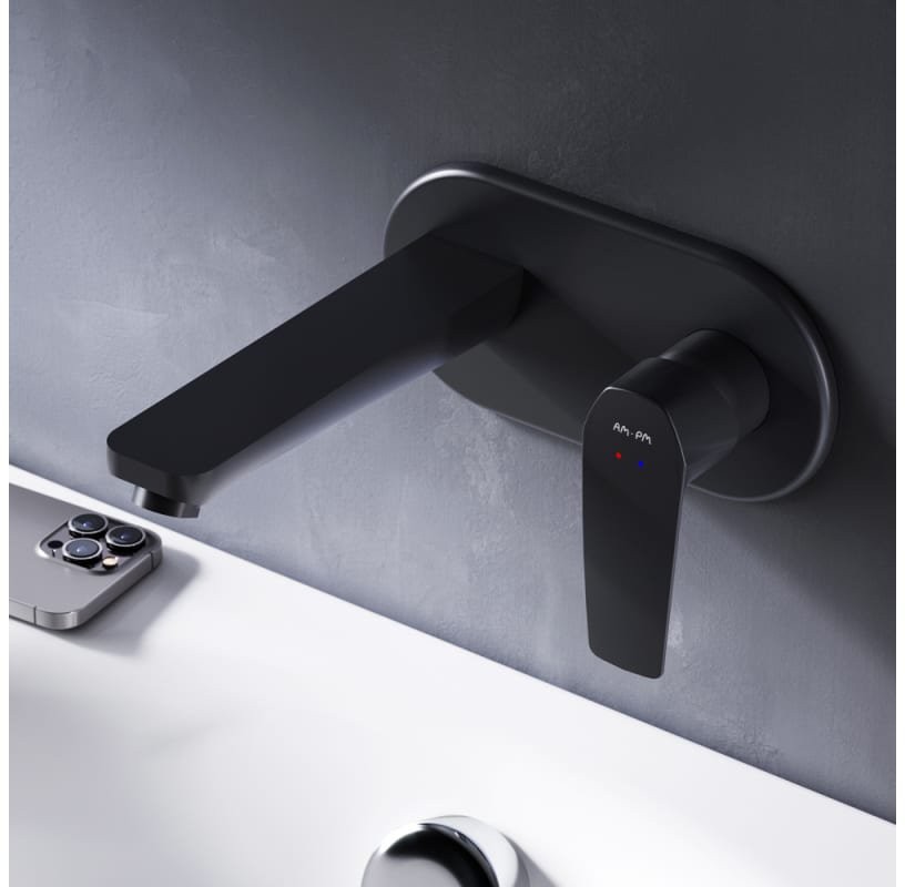 Смеситель скрытого монтажа для умывальника AM.PM Gem F90A72222 черный матовый Смеситель скрытого монтажа для умывальника AM.PM Gem F90A72222 черный матовый