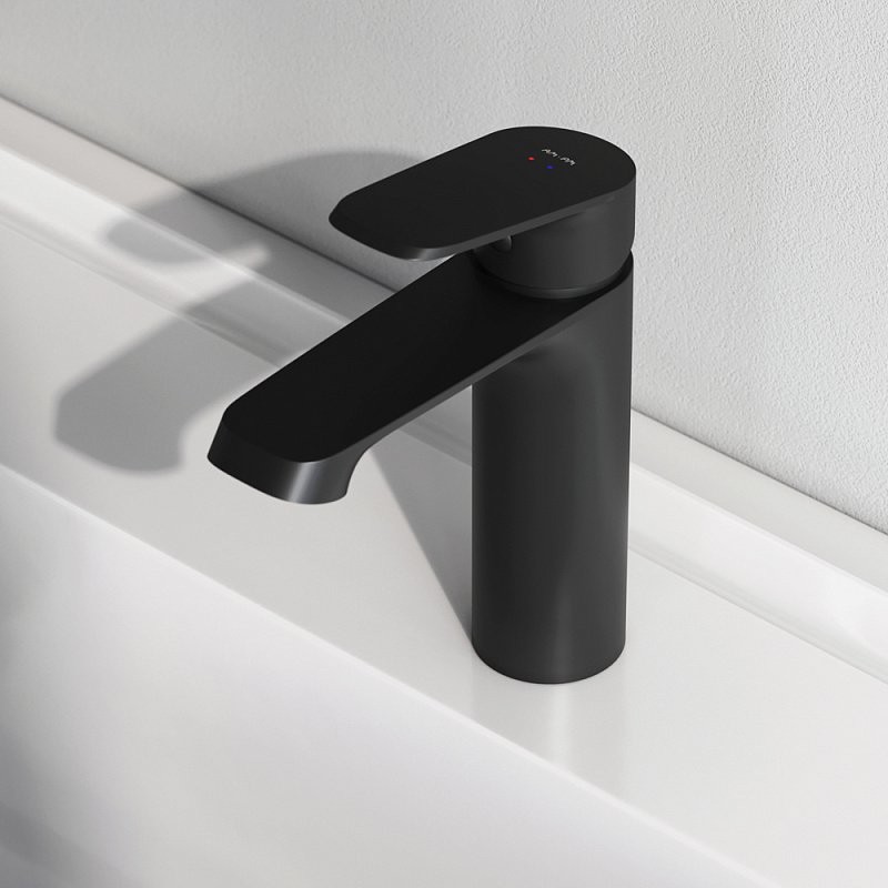 Смеситель для умывальника AM.PM Func F8F02122 черный Смеситель для умывальника AM.PM Func F8F02122 черный