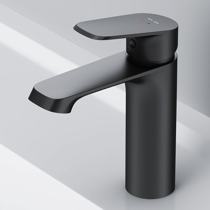 Смеситель для умывальника AM.PM Func F8F02122 черный Смеситель для умывальника AM.PM Func F8F02122 черный