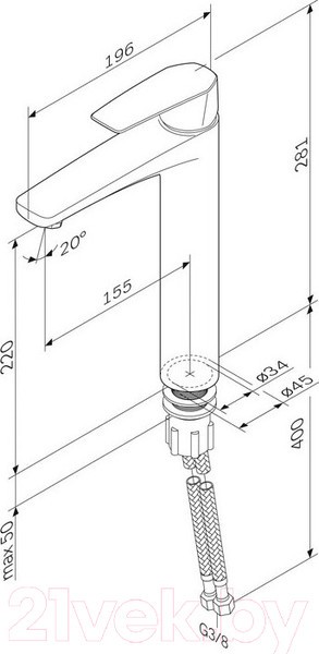Смеситель AM.PM Gem F90A92022 Смеситель AM.PM Gem F90A92022