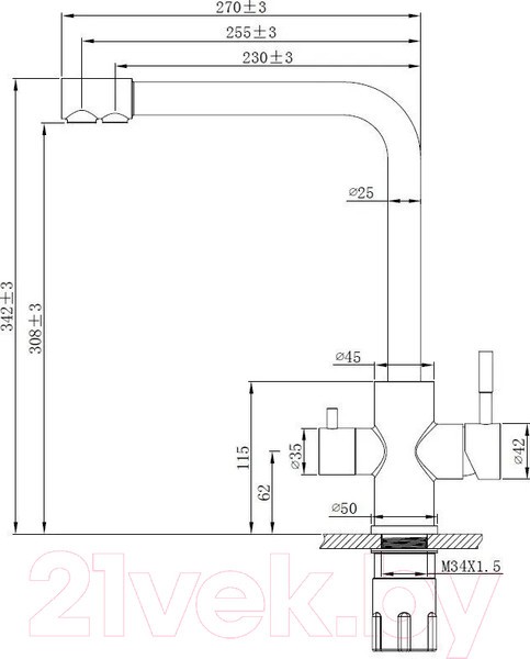 Смеситель Esko K24 B Смеситель Esko K24 B