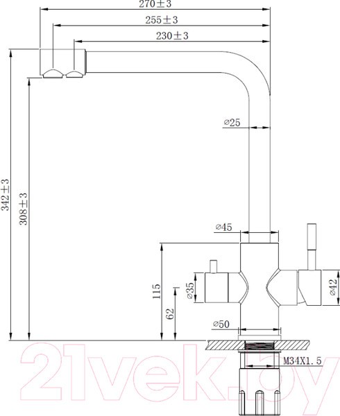 Смеситель Esko K24 Смеситель Esko K24
