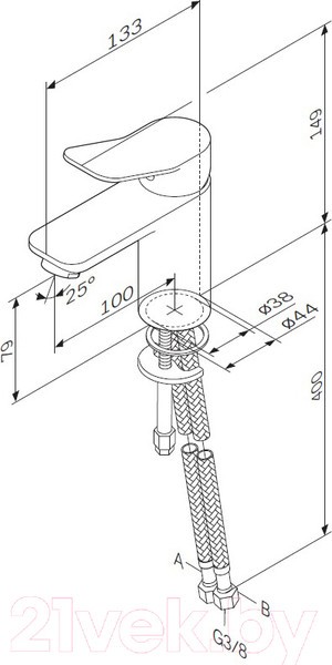 Смеситель AM.PM X-Joy F85A02133 Смеситель AM.PM X-Joy F85A02133