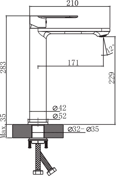 Смеситель Lauter Moon 21СK81691C Смеситель Lauter Moon 21СK81691C