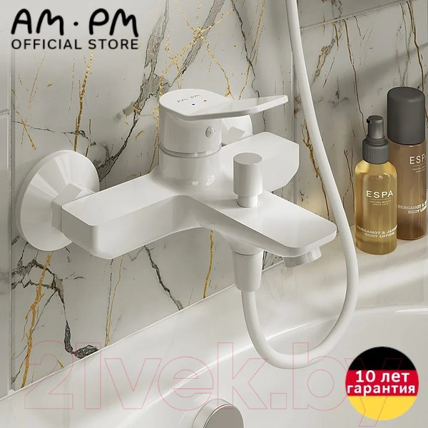 Смеситель AM.PM F88A10033 (белый) Смеситель AM.PM F88A10033 (белый)