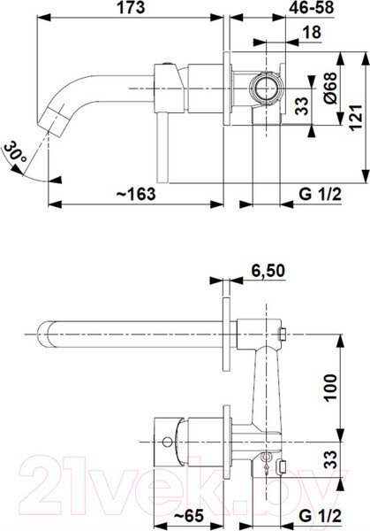 Смеситель Armatura Moza Gold 5039-810-31 Смеситель Armatura Moza Gold 5039-810-31