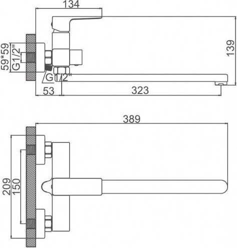Смеситель Ledeme L2273G Смеситель Ledeme L2273G