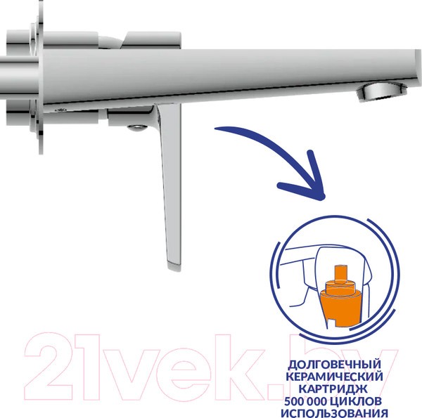 Смеситель Cersanit Moduo 64096 Смеситель Cersanit Moduo 64096