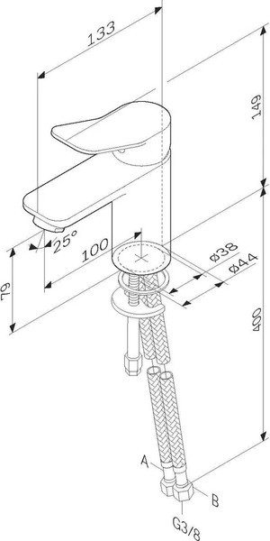 Смеситель AM.PM F88A02122 (черный) Смеситель AM.PM F88A02122 (черный)