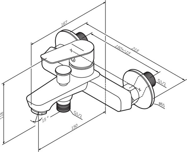 Смеситель AM.PM Crave F9C10000 Смеситель AM.PM Crave F9C10000
