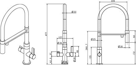 Смеситель для кухонной мойки Zorg Soifos Premium Brass satin Смеситель для кухонной мойки Zorg Soifos Premium Brass satin