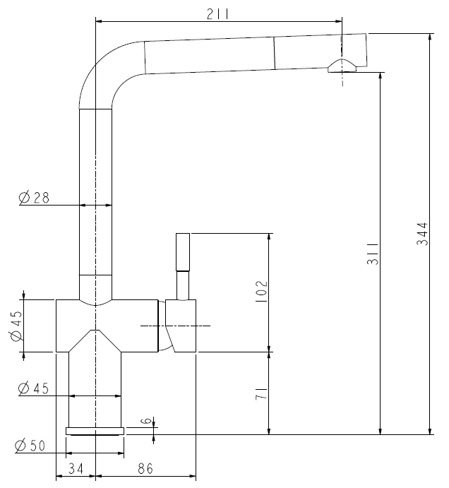 Смеситель для кухонной мойки Zorg Titan Premium PVD Gold Смеситель для кухонной мойки Zorg Titan Premium PVD Gold