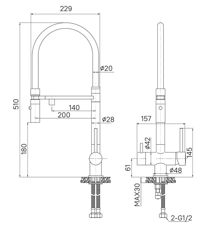 Смеситель для кухонной мойки Iddis Ace ACEGMFFi05 Смеситель для кухонной мойки Iddis Ace ACEGMFFi05