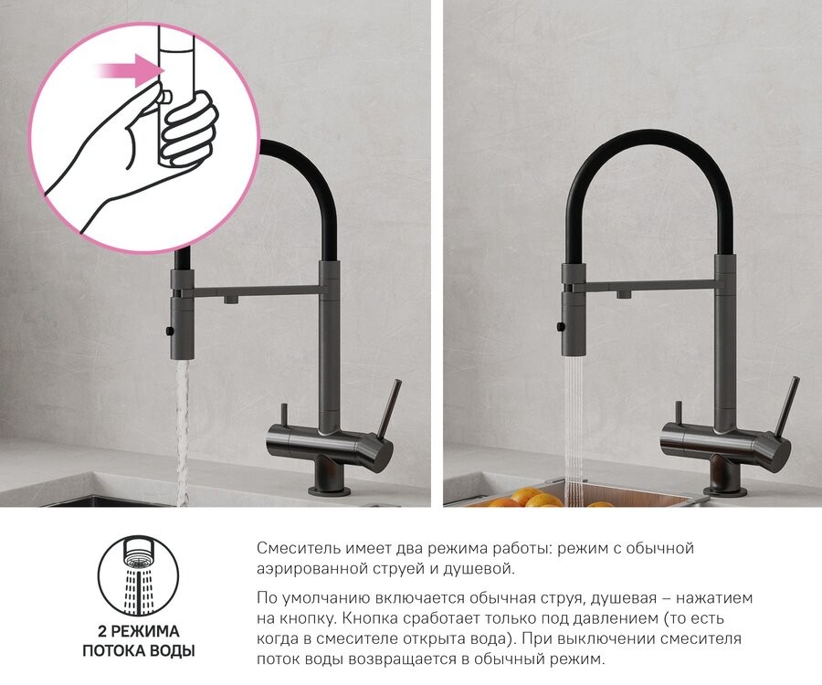 Смеситель для кухонной мойки Iddis Ace ACEGMFFi05 Смеситель для кухонной мойки Iddis Ace ACEGMFFi05