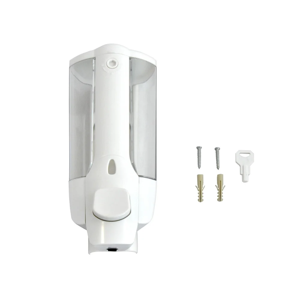 Дозатор для жидкого мыла Solinne 1628, пластик, белый (380 мл) Дозатор для жидкого мыла Solinne 1628, пластик, белый (380 мл)