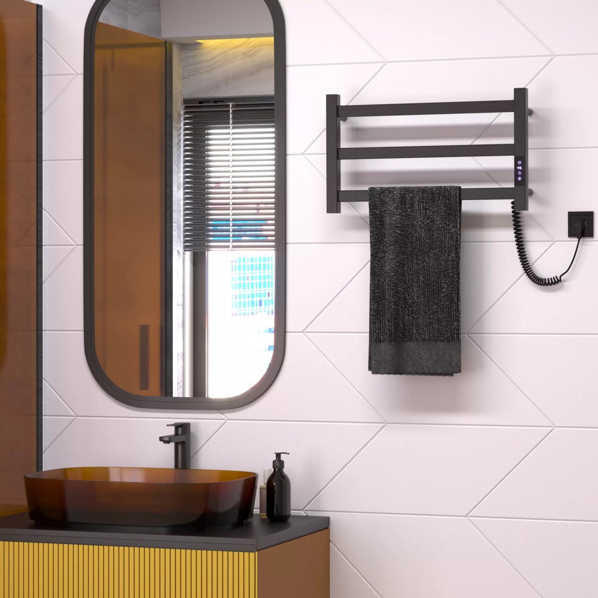 Полотенцесушитель электрический Gloss&Reiter Э2.Л.50x30.P3(П) Pro-line (Таймер) МУАР B Полотенцесушитель электрический Gloss&Reiter Э2.Л.50x30.P3(П) Pro-line (Таймер) МУАР B