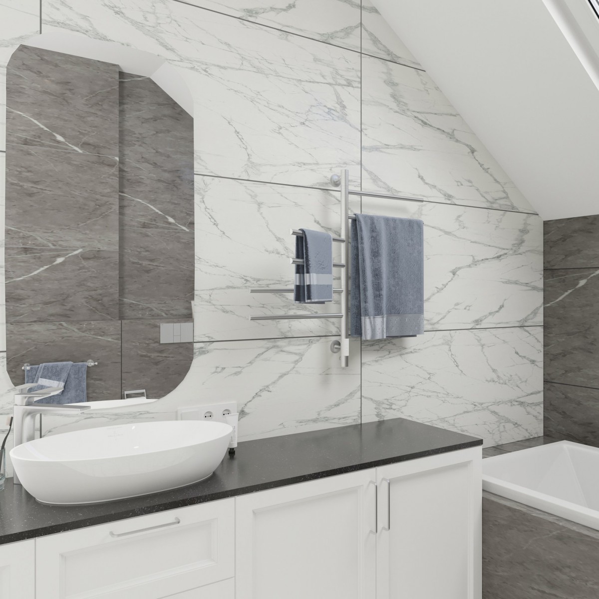 Полотенцесушитель электрический Gloss&Reiter Е2. Ti#1 L.43х80.F6 timer графит Полотенцесушитель электрический Gloss&Reiter Е2. Ti#1 L.43х80.F6 timer графит