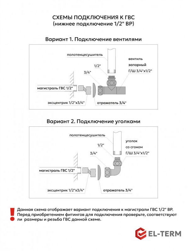 Полотенцесушитель водяной EL-TERM Грас П7 500x900 хром Полотенцесушитель водяной EL-TERM Грас П7 500x900 хром