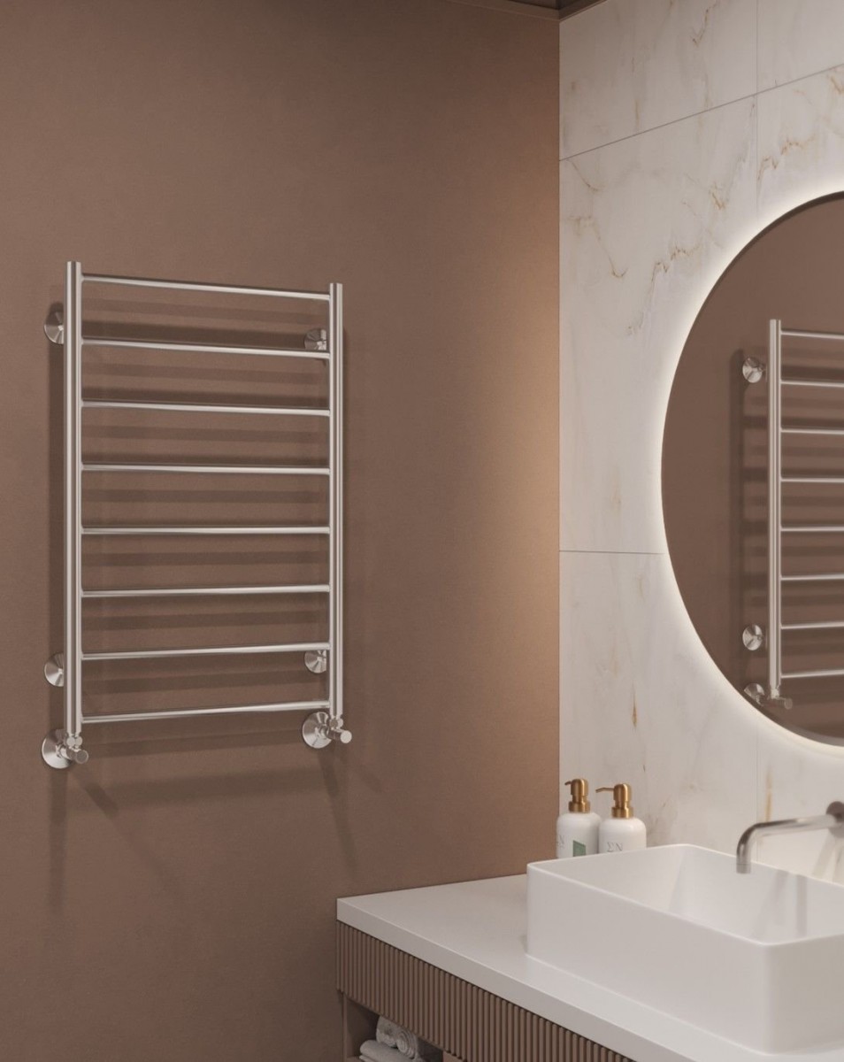 Полотенцесушитель водяной TERMINUS Аврора П8 500х800 оружейная сталь Полотенцесушитель водяной TERMINUS Аврора П8 500х800 оружейная сталь