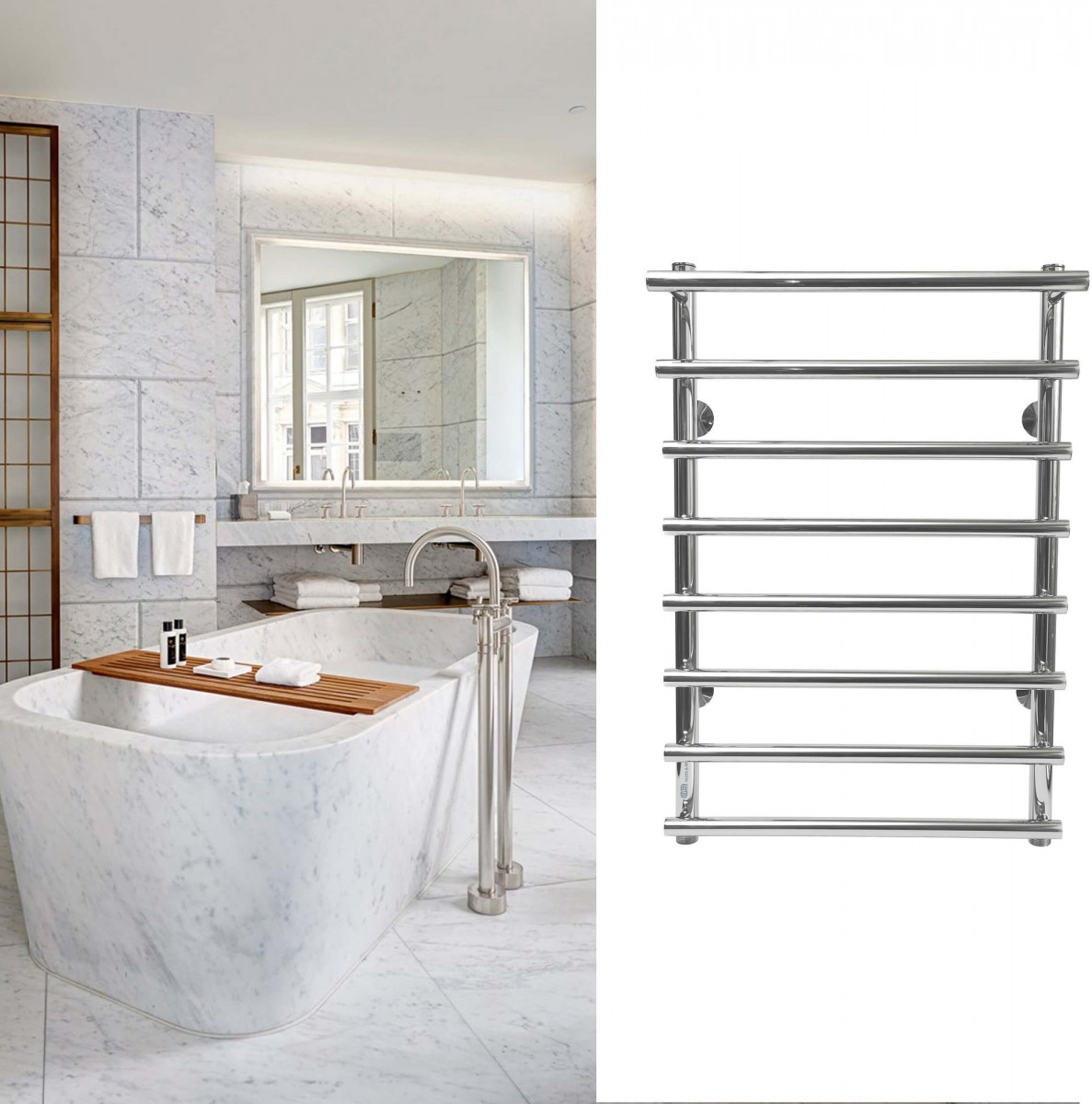 Полотенцесушитель водяной Gloss&Reiter Cascade. Л. 50x80.К8.G1 Полотенцесушитель водяной Gloss&Reiter Cascade. Л. 50x80.К8.G1