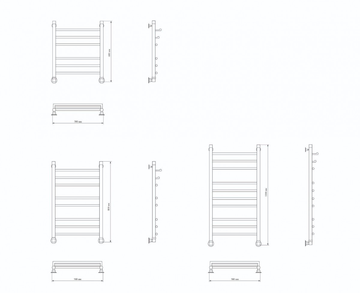 Полотенцесушитель водяной Luxon F Ultra 80/50 (8 перекладин) Полотенцесушитель водяной Luxon F Ultra 80/50 (8 перекладин)