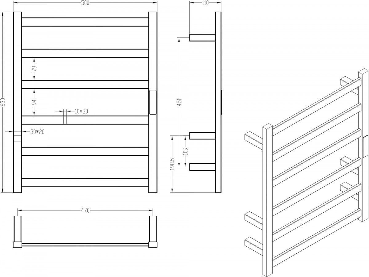 Полотенцесушитель электрический Roxen Plaza 11040-5063C хром Полотенцесушитель электрический Roxen Plaza 11040-5063C хром