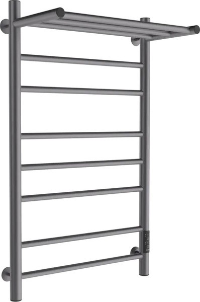 Полотенцесушитель электрический Маргроид Ferrum Вид 10 СНШ с полкой 80/50 (графит, таймер справа) Полотенцесушитель электрический Маргроид Ferrum Вид 10 СНШ с полкой 80/50 (графит, таймер справа)