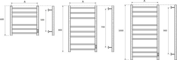 Полотенцесушитель электрический Маргроид Ferrum Вид 10 СНШ 80x50 (латунь матовая, таймер справа) Полотенцесушитель электрический Маргроид Ferrum Вид 10 СНШ 80x50 (латунь матовая, таймер справа)