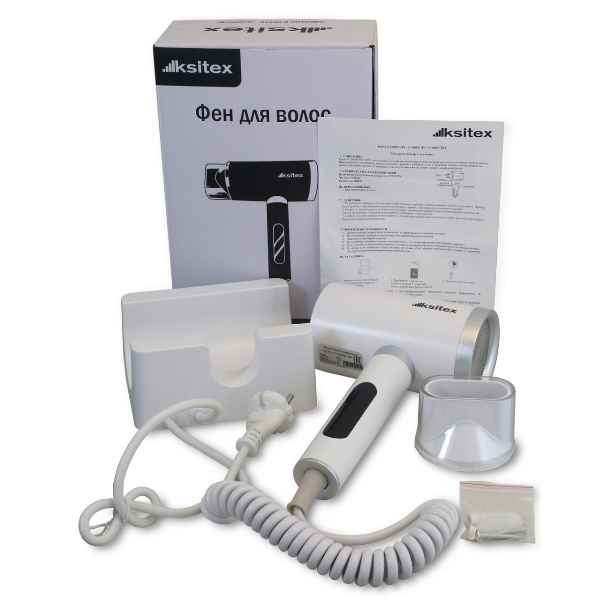 Фен для сушки волос Ksitex F-2000W JET Фен для сушки волос Ksitex F-2000W JET