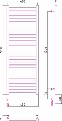 Полотенцесушитель электрический Сунержа Модус 3.0, 1200х400, МЭМ левый, состаренная латунь 051-5700-1240 Полотенцесушитель электрический Сунержа Модус 3.0, 1200х400, МЭМ левый, состаренная латунь 051-5700-1240