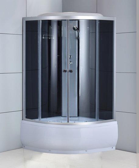 Душевая кабина Oda ODA-8402-100BT 100x100 стекла тонированные, профиль хром Душевая кабина Oda ODA-8402-100BT 100x100 стекла тонированные, профиль хром