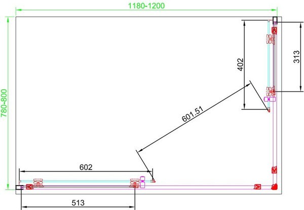 Душевой уголок Aquabath Atlas AB-04F-1280-2000 120x80 стекла прозрачные, профиль хром Душевой уголок Aquabath Atlas AB-04F-1280-2000 120x80 стекла прозрачные, профиль хром