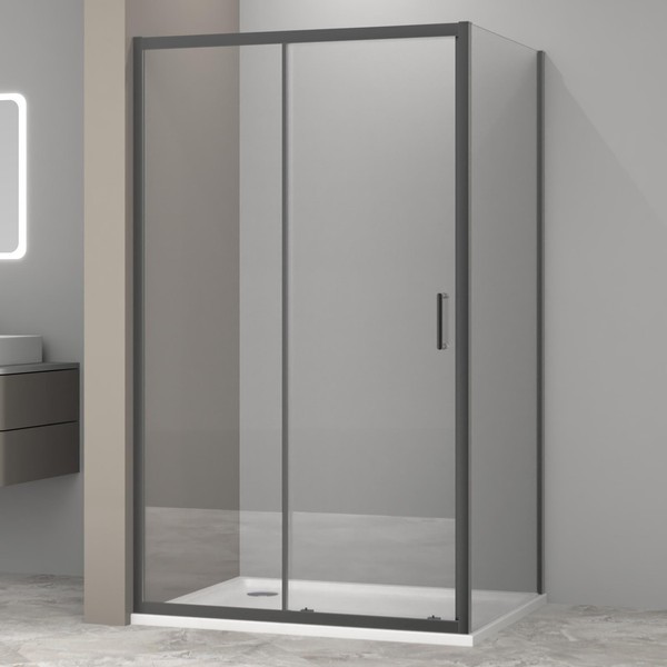 Душевой уголок Aquabath Atlas AB-11C-1080-2000 100x80 стекла прозрачные, профиль оружейная сталь Душевой уголок Aquabath Atlas AB-11C-1080-2000 100x80 стекла прозрачные, профиль оружейная сталь