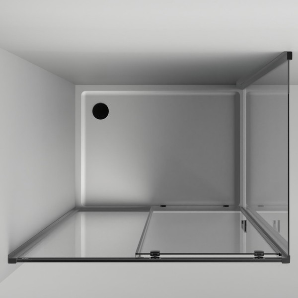 Душевой уголок Aquabath Atlas AB-11C-1080-2000 100x80 стекла прозрачные, профиль оружейная сталь Душевой уголок Aquabath Atlas AB-11C-1080-2000 100x80 стекла прозрачные, профиль оружейная сталь