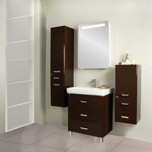 Тумба под умывальник Акватон Америна 80 M коричневая Тумба под умывальник Акватон Америна 80 M коричневая