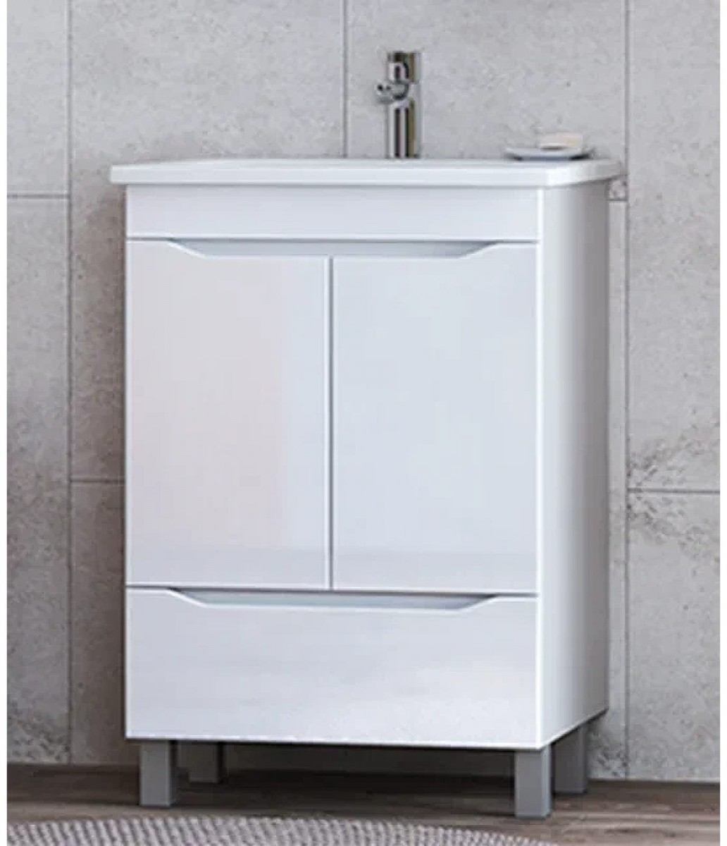 Тумба под умывальник VIGO Grani 600-2-0 tn.GRI.ELI.60.2D.1Y белый Тумба под умывальник VIGO Grani 600-2-0 tn.GRI.ELI.60.2D.1Y белый