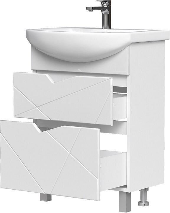 Тумба напольная Volna Pronto 60.2Y под умывальник Балтика белая Тумба напольная Volna Pronto 60.2Y под умывальник Балтика белая