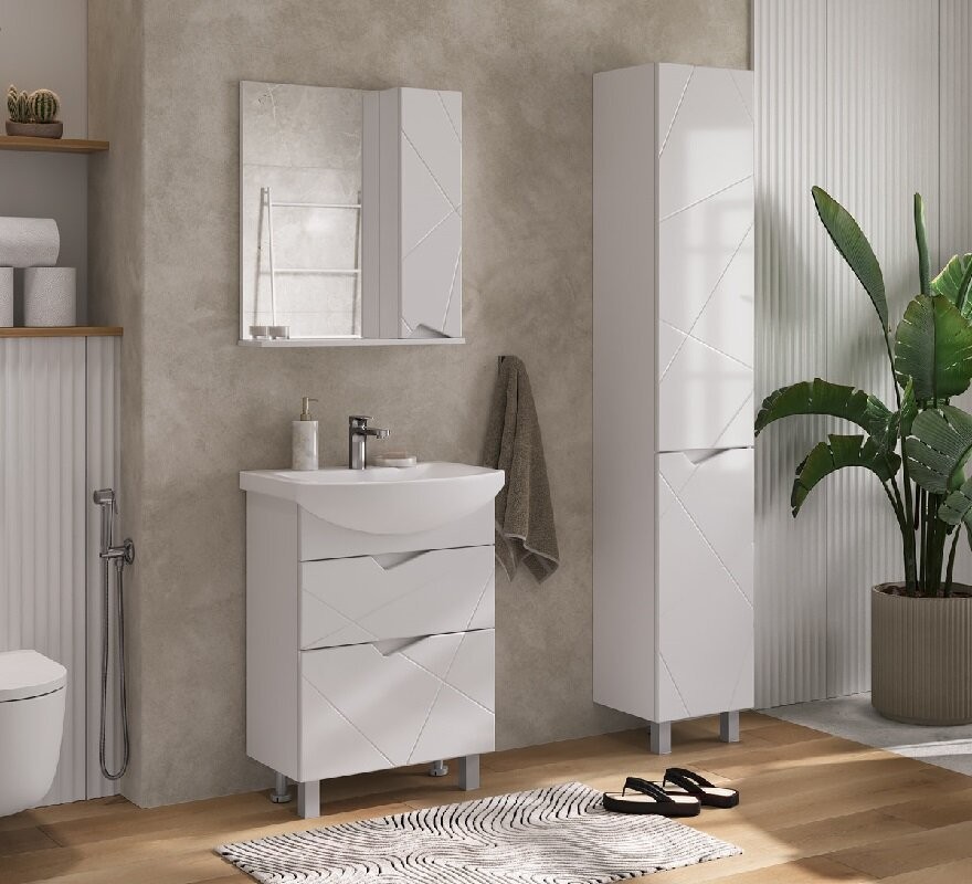 Тумба напольная Volna Pronto 60.2Y под умывальник Балтика белая Тумба напольная Volna Pronto 60.2Y под умывальник Балтика белая