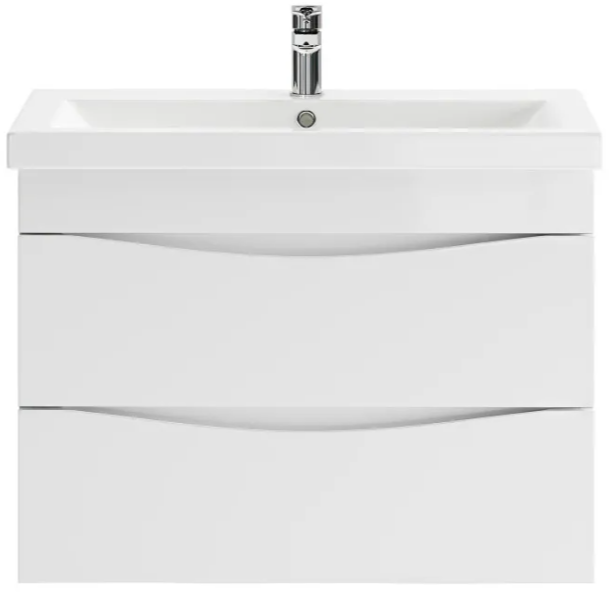 Тумба подвесная под умывальник Axus Смайл 80 белый Тумба подвесная под умывальник Axus Смайл 80 белый