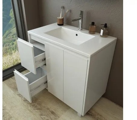 Тумба напольная Emmy Вега 90 белая Тумба напольная Emmy Вега 90 белая