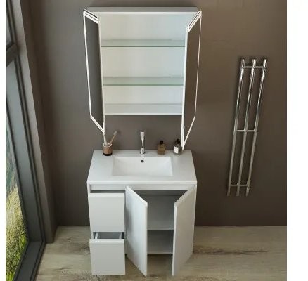 Тумба напольная Emmy Вега 90 белая Тумба напольная Emmy Вега 90 белая