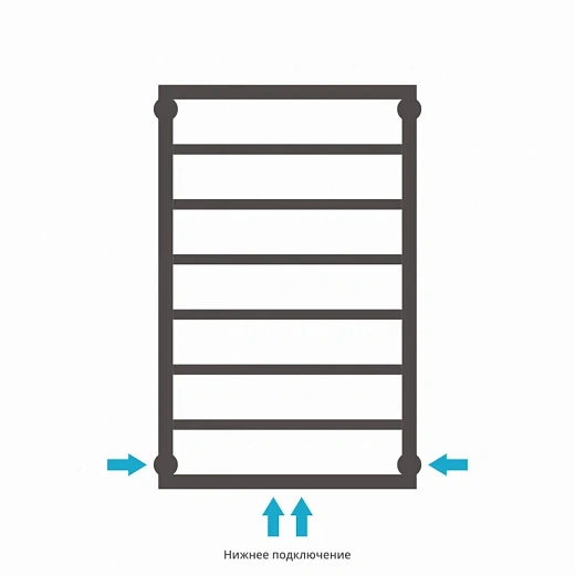 Полотенцесушитель водяной Сунержа Канцлер 31-0254-8050, 800x500, матовый черный Полотенцесушитель водяной Сунержа Канцлер 31-0254-8050, 800x500, матовый черный