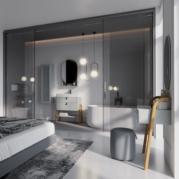 Тумба под умывальник Lauter Estel 70 (светло-серый п/мат) Тумба под умывальник Lauter Estel 70 (светло-серый п/мат)