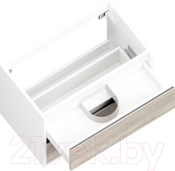 Тумба под умывальник ЗОВ Парма 60 / P60LWP0MWHMC1A-LDSPW (белый/белый галифакс) Тумба под умывальник ЗОВ Парма 60 / P60LWP0MWHMC1A-LDSPW (белый/белый галифакс)