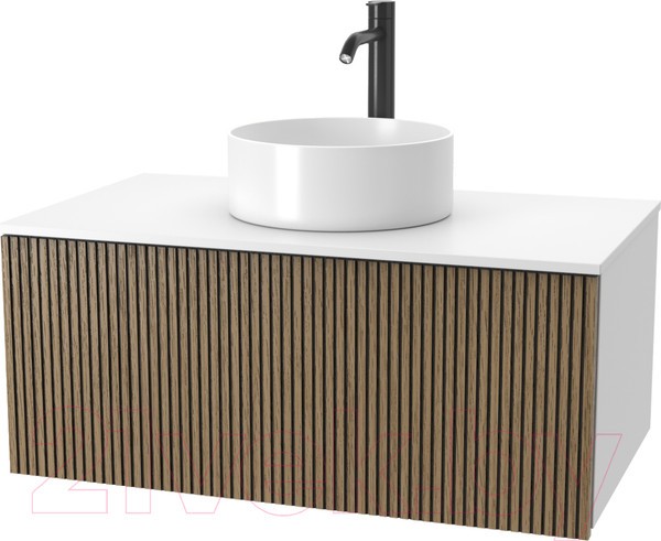 Тумба под умывальник ЗОВ Кито 80 / K80LW0MRMC-LDSPW (белый/тростник) Тумба под умывальник ЗОВ Кито 80 / K80LW0MRMC-LDSPW (белый/тростник)