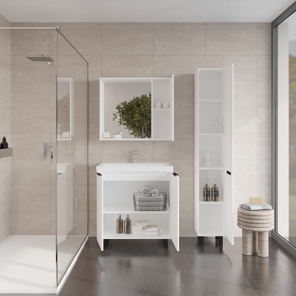 Тумба под умывальник Viant Берлин Moduo 60 / VBER60MDBEL-T2Y Тумба под умывальник Viant Берлин Moduo 60 / VBER60MDBEL-T2Y